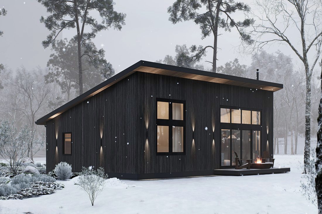 Contemporary cottage interior